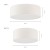 Plafon SOFT 40649 marki Sigma ma średnicę 40 cm, wysokość 17 cm i dwa gwinty E27. Biały abażur z tkaniny oraz dolny klosz tworzą subtelne połączenie do salonu, sypialni, jadalni, pokoju dziennego lub gabinetu.
