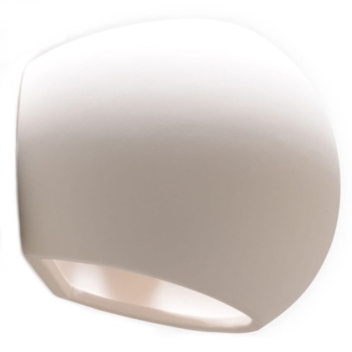Biały kinkiet ceramiczny GLOBE Sollux SL.0032 tworzy dekoracyjny efekt światła skierowanego w górę i w dół. Minimalistyczna lampa ścienna 1×E27 pasuje do salonu, sypialni, przedpokoju, korytarza lub holu.