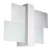 Kinkiet FENIKS 1xE27 biały Sollux SL.0079 łączy drewno z geometrycznie ułożonym szkłem. Lampa ścienna o wymiarach 43 × 12 × 30 cm pasuje do salonu, sypialni, korytarza i holu. Żarówkę E27 należy dokupić osobno.