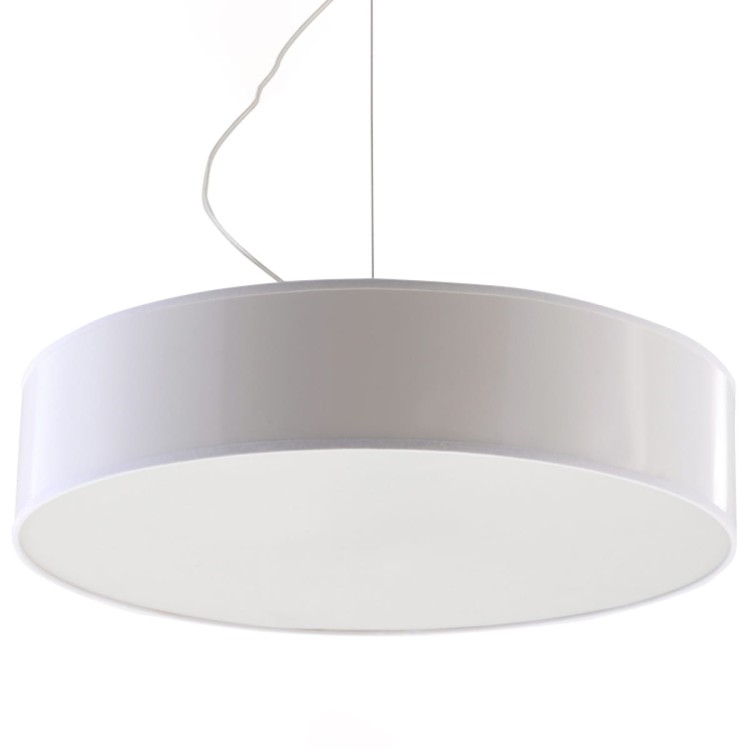 Lampa wisząca ARENA 45 cm biała Sollux SL.0120 z trzema oprawkami E27. Minimalistyczny, okrągły klosz doskonale sprawdzi się nad stołem, wyspą kuchenną oraz w salonie, jadalni lub sypialni. Żarówki nie są w komplecie