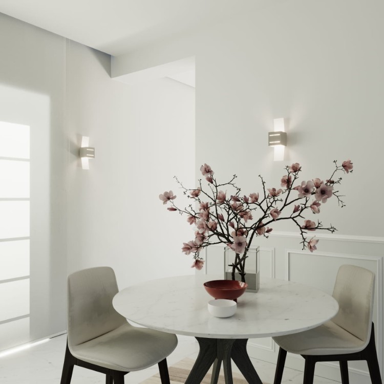 Kinkiet LORETO szary 1xG9 Sollux szary korytarz schody