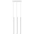 Lampa wisząca PASTELO SL.0466 w białym kolorze to nowoczesne oświetlenie z trzema smukłymi tubami G9 LED. Minimalistyczny design doskonale sprawdzi się nad stołem, wyspą kuchenną lub barkiem w aranżacjach modern i japandi.