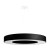 Żyrandol SATURNO SLIM 70 cm 6xE27 czarny Sollux wiszący SL.0754