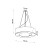 Żyrandol SATURNO SLIM 70 cm 6xE27 czarny Sollux wiszący SL.0754