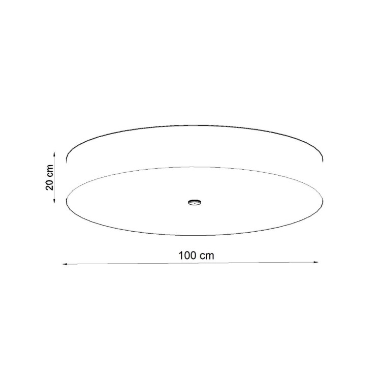 Plafon SKALA 100 cm 6xE27 biały Sollux SL.0817
