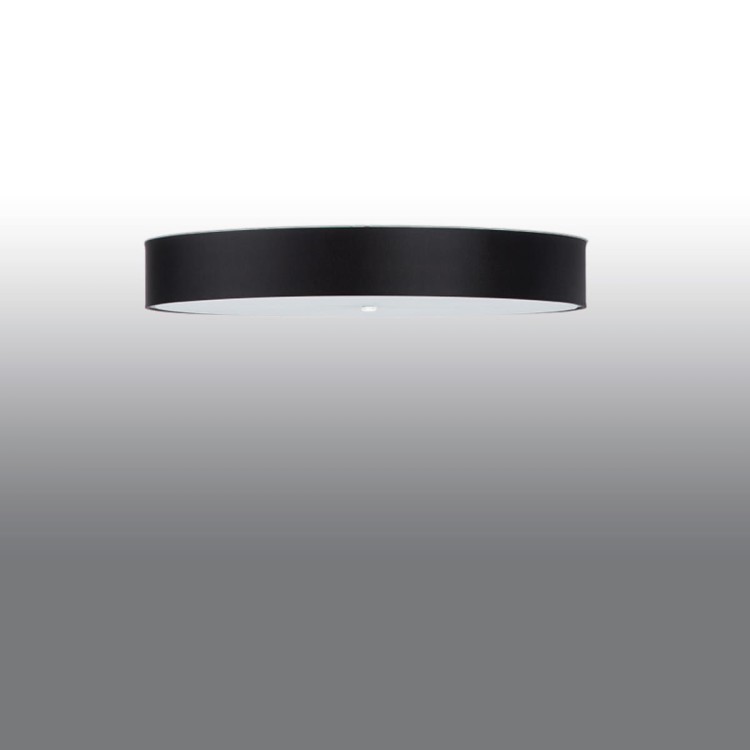 Plafon SKALA 100 cm 6xE27 czarny Sollux SL.0818