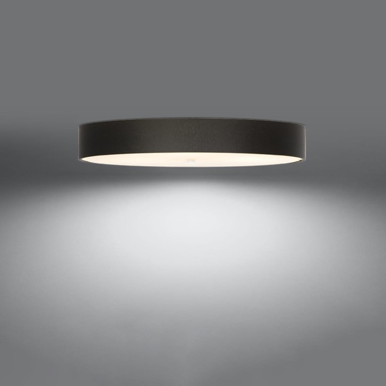 Plafon SKALA 100 cm 6xE27 czarny Sollux SL.0818