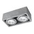 Plafon QUATRO 2xGU10 beton Sollux SL.0884 to szara lampa sufitowa o wymiarach 27 × 14 × 9 cm. Geometryczna forma i naturalna struktura betonu pasują do wnętrz loftowych, industrialnych i nowoczesnych. Żarówki należy dokupić osobno.