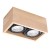 Plafon QUATRO 2xGU10 Sollux SL.0916 wykonano z naturalnego drewna. Geometryczna lampa o wymiarach 27 × 14 × 10 cm pasuje do salonu, kuchni, sypialni i korytarza. Dwa wymienne źródła GU10 pozwalają dobrać barwę oraz moc światła. Żarówki nie są w komplecie.
