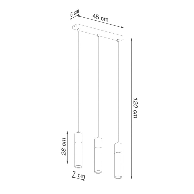 Nowoczesna lampa wisząca ZANE – betonowa tuba z detalem z naturalnego drewna. Minimalistyczny design do kuchni, jadalni i salonu. Wymienne źródło GU10 (max 40W) pozwala dobrać barwę i moc. Regulowana wysokość do 120 cm. IP20. Polska produkcja