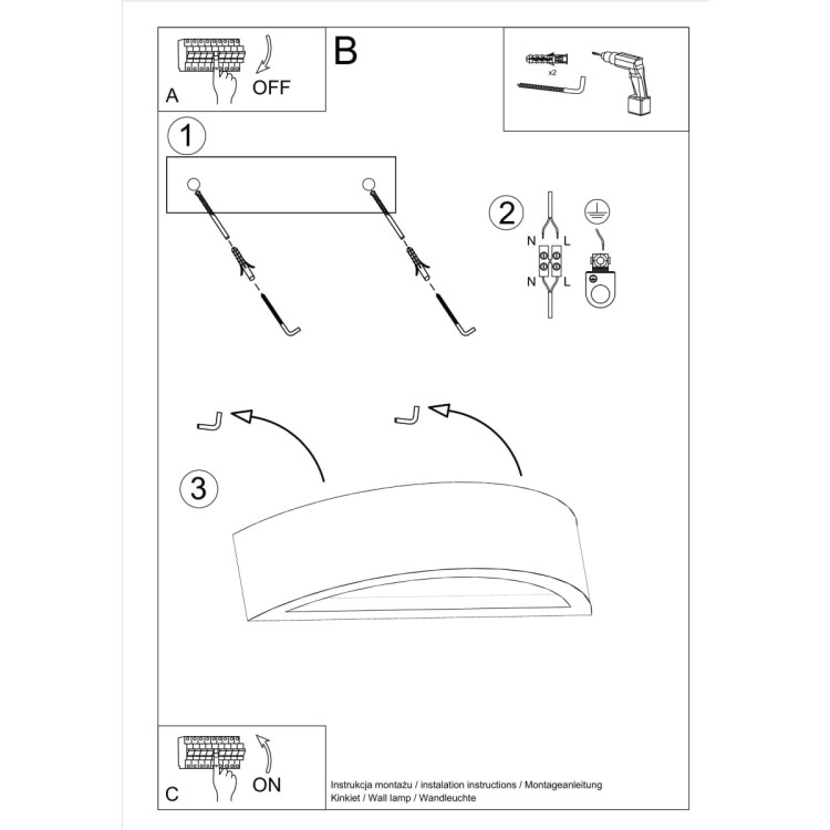 Zdjęcie przedstawia betonowy kinkiet ATENA SL.0994 w kolorze szarym. Nowoczesna lampa ścienna E27 emituje światło góra–dół, tworząc efektowne rozświetlenie ściany. Idealna do wnętrz loftowych, industrialnych, korytarza, salonu lub jadalni