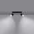 Plafon NERO 2xGU10 czarny chrom Sollux reflektor podwójny SL.1065