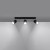 Plafon NERO 3xGU10 czarny chrom Sollux reflektor potrójny SL.1066