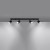 Plafon NERO 4xGU10 czarny chrom Sollux reflektor SL.1067
