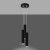 Lampa wisząca LAGOS 3xGU10 czarna Tuba salon kuchnia Sollux SL.1079