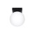 Plafon YOLI 1 Sollux to czarna lampa sufitowa z białym kloszem w kształcie kuli. Kompaktowy model 1xG9 o wymiarach 12 × 12 × 14,5 cm sprawdzi się w przedpokoju, korytarzu, garderobie lub sypialni.
