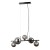 Lampa sufitowa CANELLO Italux 5xG9 w kolorze czarnego chromu z dymionymi kulami ze szkła. Nowoczesna i elegancka oprawa oświetleniowa wykonana z metalu i szkła, idealna do salonu, jadalni i sypialni. Wysokość całkowita 75,5 cm. Gwarancja 2 lata