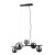 Lampa sufitowa CANELLO Italux 5xG9 w kolorze czarnego chromu z dymionymi kulami ze szkła. Nowoczesna i elegancka oprawa oświetleniowa wykonana z metalu i szkła, idealna do salonu, jadalni i sypialni. Wysokość całkowita 75,5 cm. Gwarancja 2 lata
