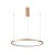 Lampa sufitowa VINOLA Italux 38W LED zachwyca złotą obręczą Ring o średnicy 66 cm. Oferuje 1300 lm, zmianę barwy 3000K/4000K i ściemnianie TRIAC. Idealna nad stół, wyspę kuchenną oraz do salonu i jadalni.