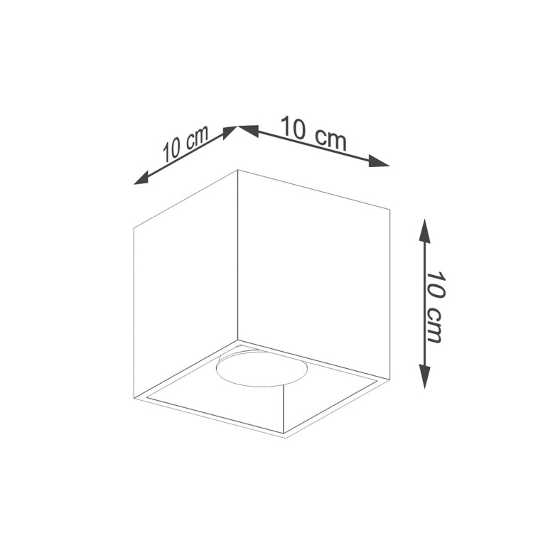 QUAD SL.1182 w kolorze złotym to elegancka oprawa sufitowa z oprawą GU10 LED. Geometryczny design, trwała konstrukcja i minimalistyczny styl doskonale podkreślają nowoczesny charakter wnętrza.