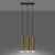 Minimalistyczna lampa wisząca 3xGU10 w kolorze złoty połysk doskonale sprawdzi się w salonie, kuchni lub jadalni. Smukłe cylindryczne klosze nadają wnętrzu elegancki wygląd i tworzą wyjątkowy klimat świetlny.