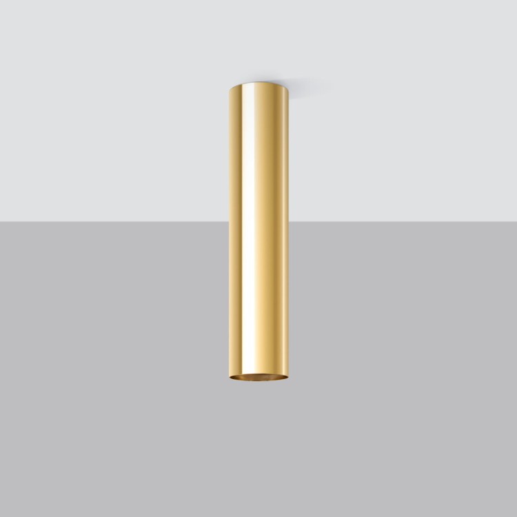 Plafon LAGOS 30cm 1xGU10 złoty połysk Tuba Sollux SL.1203 korytarz kuchnia salon