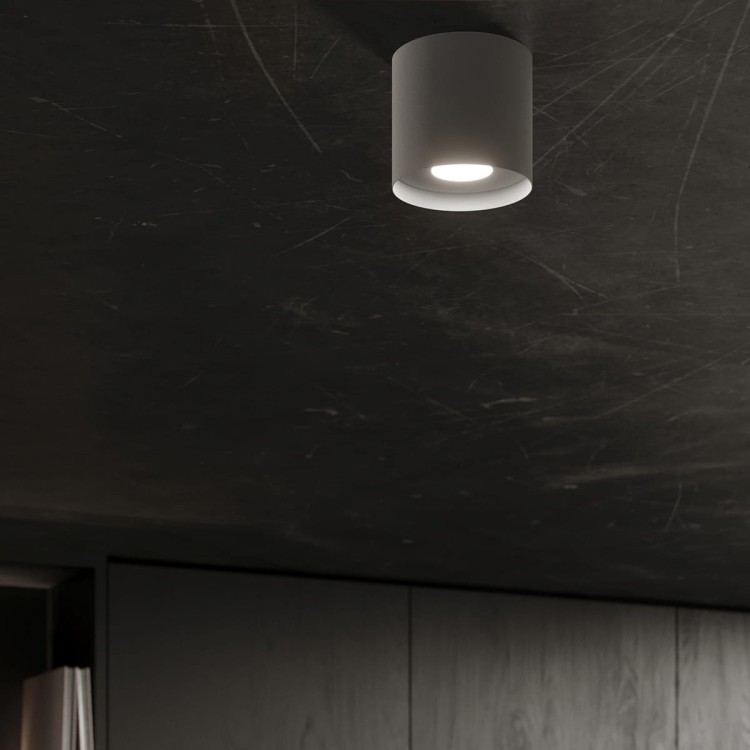 Plafon MIKA szary Tuba 1xGU10 Sollux SL.1282 kuchnia przedpokój