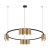 Lampa wisząca GENESIS ML0375 Milagro łączy czarny pierścień z 10 złotymi tubami GU10. Średnica 60 cm i regulowana wysokość 20–180 cm sprawdzą się nad okrągłym stołem, wyspą lub barkiem.