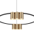Lampa sufitowa GENESIS ML0375 w kolorze czarnym i złotym. Średnica 60 cm, 10 opraw GU10 oraz wysokość regulowana od 20 do 180 cm. Elegancki wybór do salonu, jadalni, kuchni, sypialni lub gabinetu.