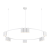 Biała lampa wisząca GENESIS ML0377 Milagro ma 15 opraw GU10 i średnicę 100 cm. Regulowana wysokość 20–180 cm pozwala zamontować ją nad dużym stołem, wyspą kuchenną, barkiem lub w przestronnym salonie.