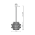 CROWN ML0401 Milagro to designerski żyrandol kryształowy o średnicy 54 cm. Połączenie złotego metalu i transparentnych kryształów zapewnia ponadczasowy wygląd oraz efektowne oświetlenie salonu lub jadalni