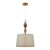 Lampa sufitowa MOREN Italux PND-84678A-AB łączy antyczny brąz, morelowe detale i jasny abażur z tkaniny. Ma średnicę 34 cm, gwint E27 oraz regulowaną wysokość do 154 cm. Idealna nad stół, do salonu, jadalni, sypialni i gabinetu. Idealna do modern classic.