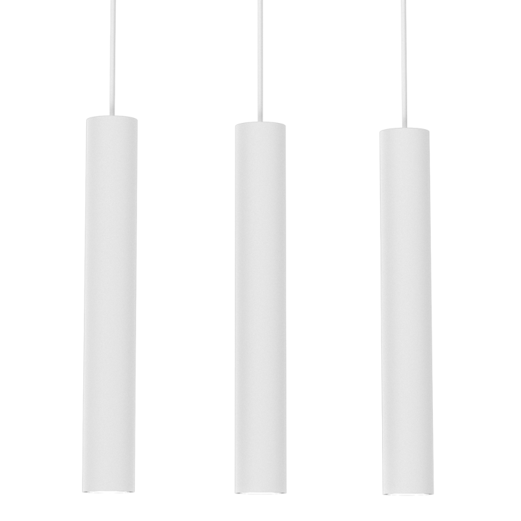 HUDSON Milagro MLP8799 to designerska lampa sufitowa z trzema tubami GU10. Regulowana wysokość, elegancki biały kolor oraz nowoczesna forma sprawiają, że idealnie sprawdzi się w kuchni, jadalni i salonie.