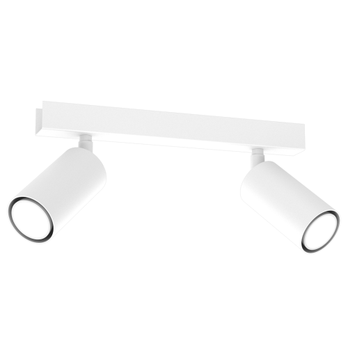 Lampa sufitowa HUDSON Milagro MLP8802 to nowoczesny spot 2xGU10 w eleganckim białym macie. Regulowane reflektory pozwalają skierować światło dokładnie tam, gdzie jest potrzebne. Idealna do salonu, kuchni i korytarza.