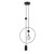 Stylowa lampa TROSTI Italux PND-428892-BK z czarnym wykończeniem idealnie podkreśla aranżacje loft, modern i glamour. Świetnie prezentuje się nad stołem lub wyspą kuchenną.