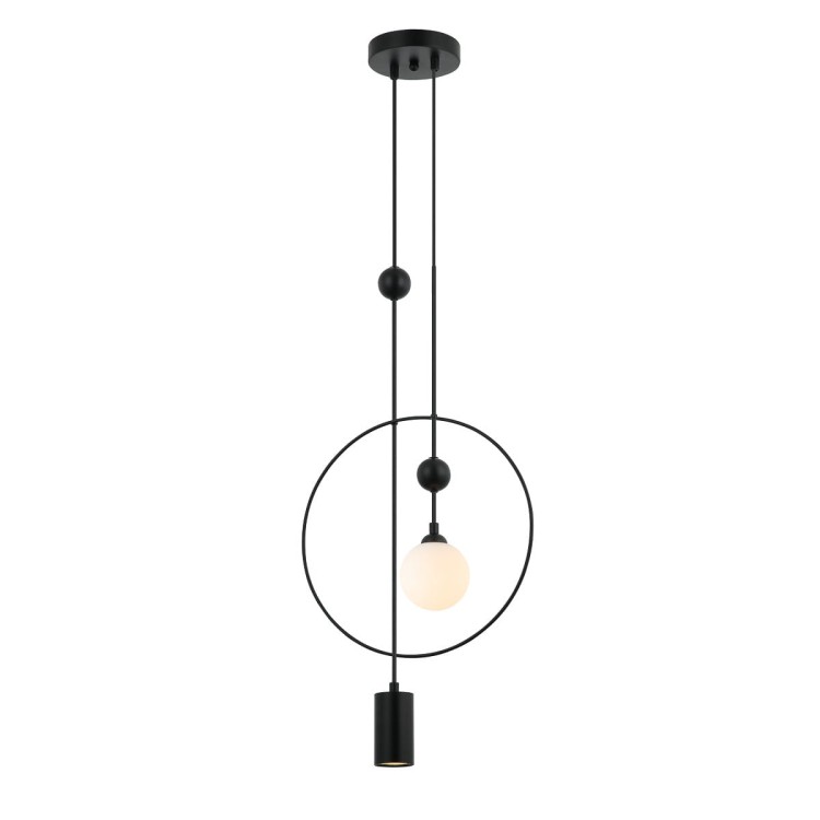 Lampa sufitowa TROSTI Italux to designerska forma i funkcjonalność. Dwa punkty świetlne dają nastrojowe, a zarazem wyraźne światło. Doskonała do nowoczesnych wnętrz.