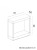 FORM B FLS-K100 to kinkiet elewacyjny LED o geometrycznej formie. Światło skierowane na ścianę tworzy dekoracyjne cienie. Moc 9W, 386 lm, 4000K i IP65. Antracytowa obudowa z aluminium. Wymiary: 23 × 8,6 × 20 cm.