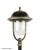 Lampa stojąca PRINCE słupek ogrodowy z dużym kloszem przezroczystym. Na jedną żarówkę na duży gwint. O wysokości 167 cm. Oświetlenie do ogrodu, alejki, podjazdu do garażu.