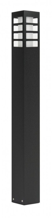 Lampa stojąca RADO III 1 BL to nowoczesny słupek ogrodowy z aluminium malowanego proszkowo i satynowanego PMMA. Idealna do oświetlenia alejek, tarasów i podjazdów. Gniazdo E27, max 18W LED, IP54. Trwała, odporna na warunki atmosferyczne