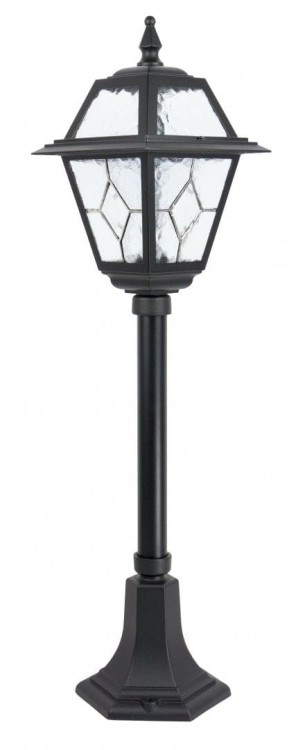 Lampa stojąca WITRAŻ o wysokości 80 cm, na jedną żarówkę E27. Solidne wykonanie, szkło witrażowe. Oświetlenie alejki w ogrodzie.