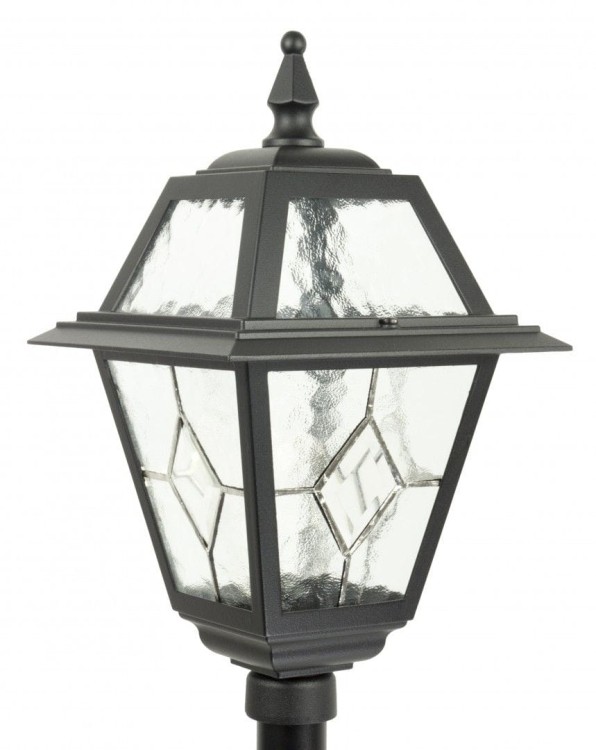 Lampa stojąca WITRAŻ o wysokości 80 cm, na jedną żarówkę E27. Solidne wykonanie, szkło witrażowe. Oświetlenie alejki w ogrodzie.