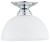 Plafon FRELLA O3460 P1 CH – chromowana lampa sufitowa z białym kloszem alabastrowym. Średnica 19 cm, wysokość 13 cm, 1×E27 max 60 W. Eleganckie oświetlenie do przedpokoju, korytarza i sypialni. Stal i szkło, IP20.