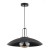 Lampa sufitowa AURUS 60969 Alfa to połączenie czarnej metalowej oprawy i bursztynowego klosza amber. Idealna nad stół, wyspę kuchenną lub blat. Średnica 47 cm, regulowana wysokość do 90 cm, oprawka E27 na energooszczędną żarówkę LED.