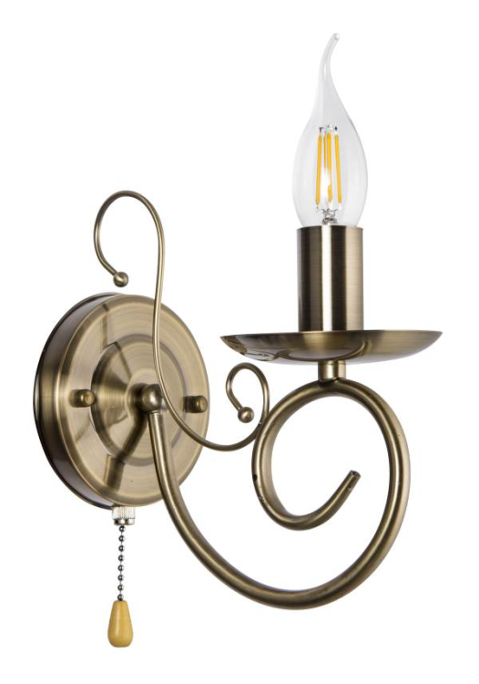 Kinkiet klasyczny MAGNUM w kolorze patyna to elegancka lampa ścienna świecznikowa producenta Venti. Wykonana z metalu, idealna do salonu, sypialni czy przedpokoju. Źródło światła 1x E14 60W, kompatybilna z LED i żarówkami energooszczędnymi.