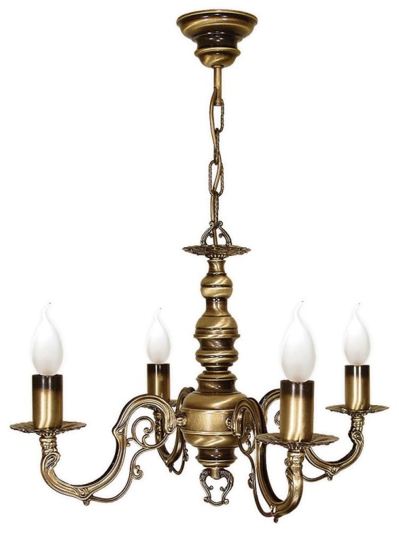 Lampa sufitowa ANTARES 4x60W patyna Lemir to stylowy żyrandol z czterema źródłami światła E14. Solidna metalowa konstrukcja i szlachetne wykończenie w kolorze patyny tworzą wyjątkowy akcent w eleganckich aranżacjach wnętrz.