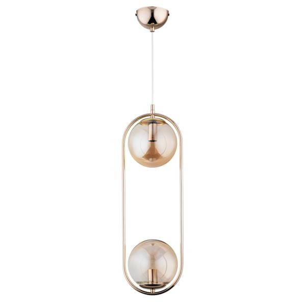 Lampa sufitowa OVAL DUAL GOLD 2xE14 Alfa 62250 to eleganckie oświetlenie w złotym kolorze, wykonane z metalu i szkła. Dwie szklane kule nadają wnętrzu nowoczesny styl glamour. Idealna do salonu, sypialni czy jadalni. Gwarancja producenta 2 lata