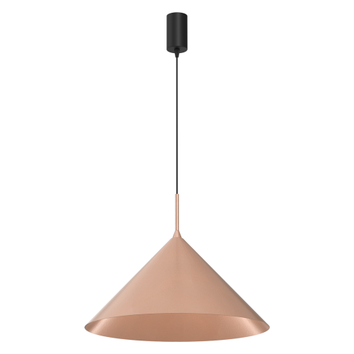 Lampa wisząca CAPITAL MLP0954 Rose Gold zachwyca eleganckim miedzianym wykończeniem i nowoczesną formą. Duży klosz o średnicy 46 cm doskonale sprawdzi się nad stołem, wyspą kuchenną lub blatem, podkreślając wyjątkowy charakter wnętrza.