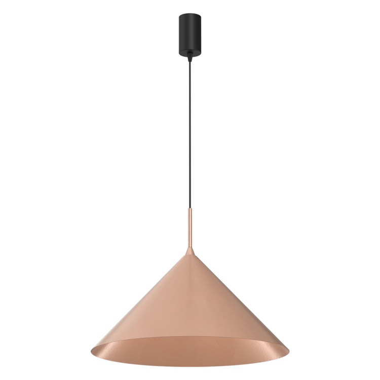 Lampa wisząca CAPITAL MLP0954 Rose Gold zachwyca eleganckim miedzianym wykończeniem i nowoczesną formą. Duży klosz o średnicy 46 cm doskonale sprawdzi się nad stołem, wyspą kuchenną lub blatem, podkreślając wyjątkowy charakter wnętrza.