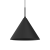 Czarna lampa CAPITAL o średnicy 32 cm świetnie prezentuje się pojedynczo lub w zestawie kilku lamp nad wyspą kuchenną. Minimalistyczna forma i możliwość zastosowania źródła GX53 LED zapewniają wygodę użytkowania.