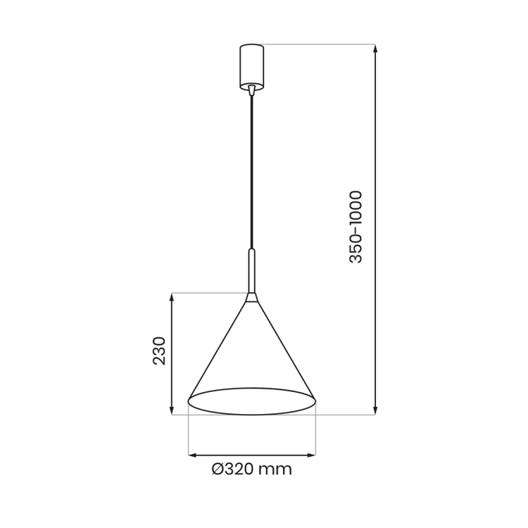 Lampa wisząca CAPITAL MLP0958 łączy nowoczesny design z praktycznym zastosowaniem. Stożkowy klosz skutecznie kieruje światło w dół, tworząc komfortowe warunki podczas gotowania, pracy oraz spotkań przy stole.